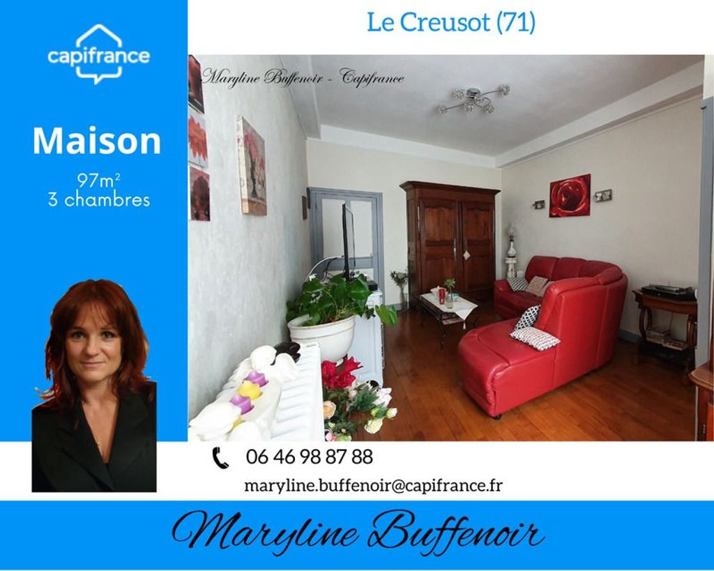 Achat maison à vendre 2 chambres 132 m² - Le Creusot