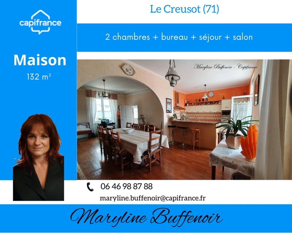 Achat maison à vendre 2 chambres 132 m² - Le Creusot